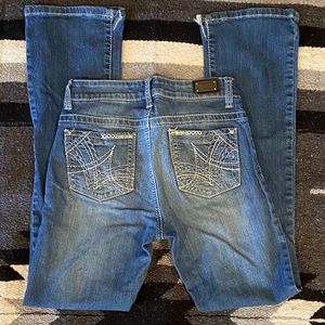 Wired Heart Slim Bootcut Jeans Size 26